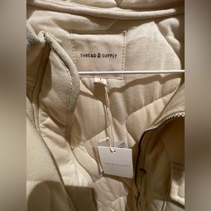 Thread and supply quilted jacket, size L